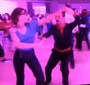 Erik Novoa and Sophie get videoed dancing West Coast Swing at MADjam 2013
