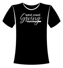 T-Shirt (Black) for West Coast Swing