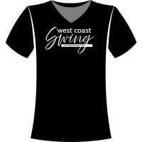 T-Shirt (Black, V-Neck) for West Coast Swing